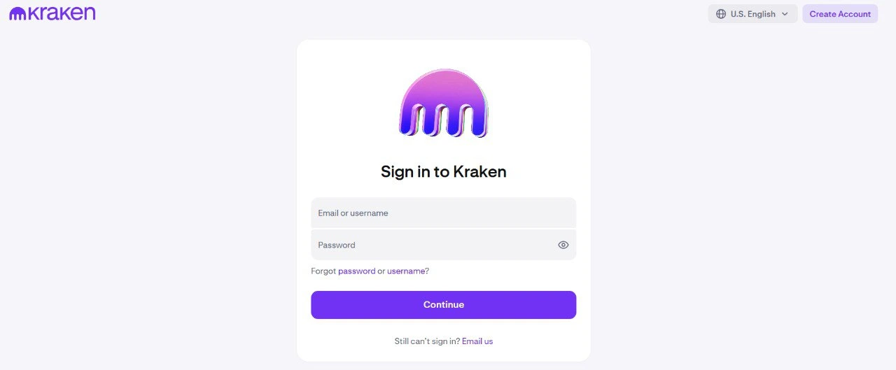 Kraken registration process