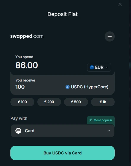 Deposit by card flow